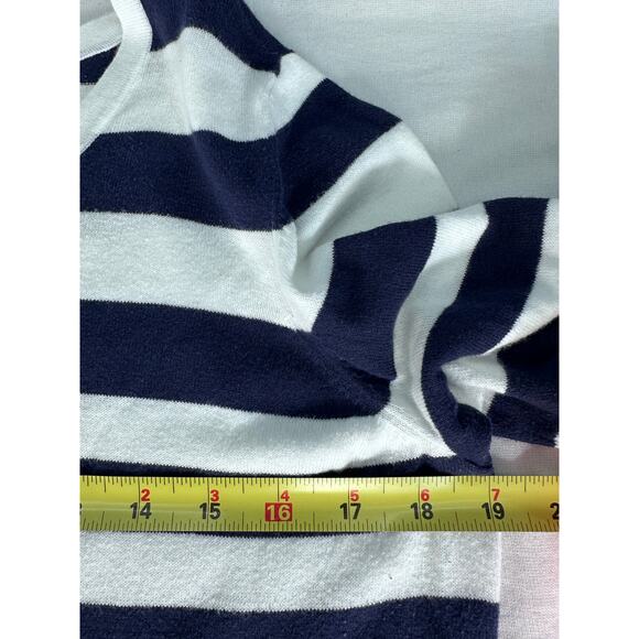 Lilly Pulitzer Women XL Jessie Sweater Navy White Pink LS Shirt Preppy Nautical - Picture 5 of 8
